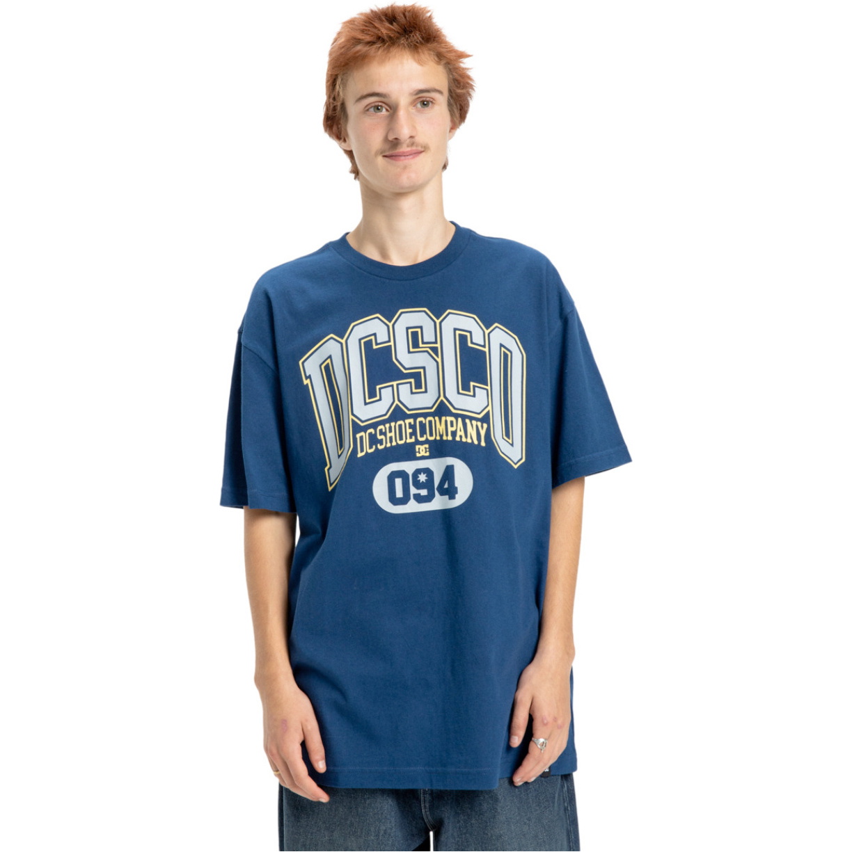 2026 DC Shoes Herre Valgfri Tee EDYZT04361 - Estate Blue
